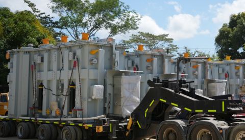 Arriban al país 6 nuevos transformadores de potencia que fortalecerán la capacidad eléctrica operativa del territorio na