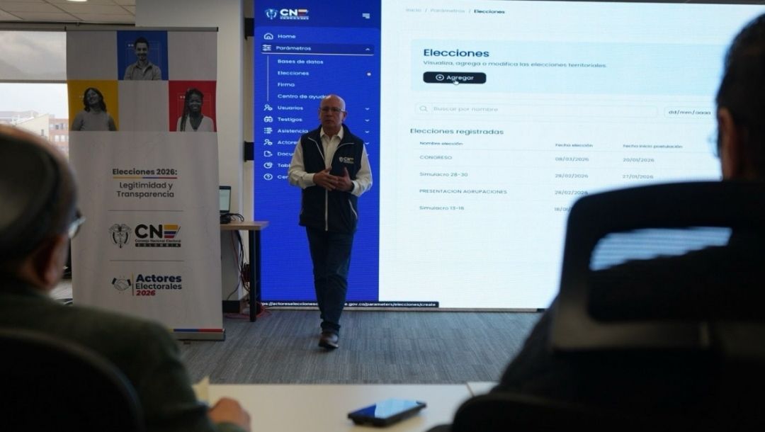 Imagen de El CNE hace seguimiento a funcionamiento de la Plataforma de Postulación y Acreditación de actores electorales