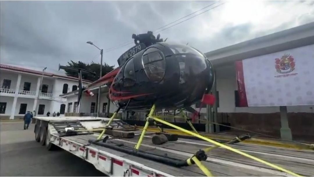 Imagen de Helicóptero vinculado al narcotráfico fue incautado en Cundinamarca