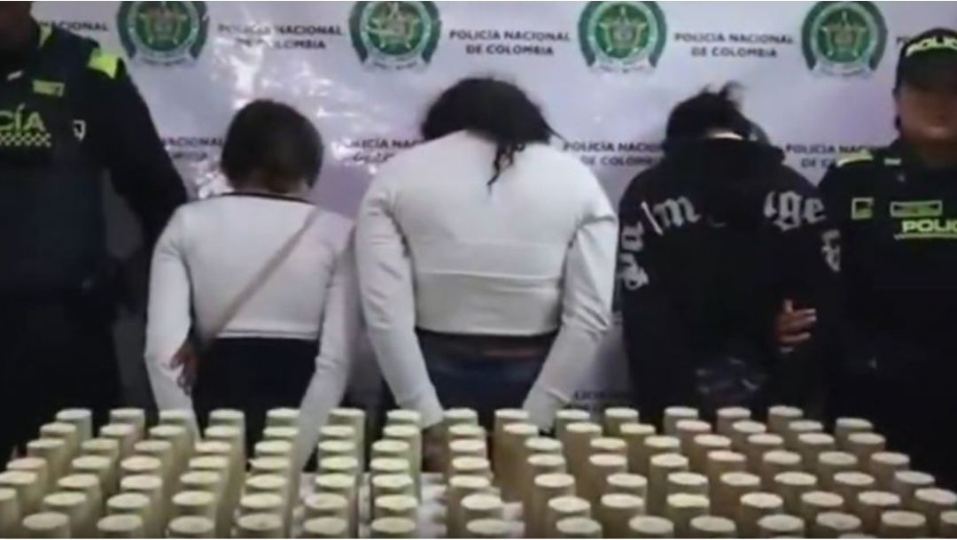 Imagen de Capturadas tres mujeres extranjeras con 150 barras de pentolita en la Terminal de Cali