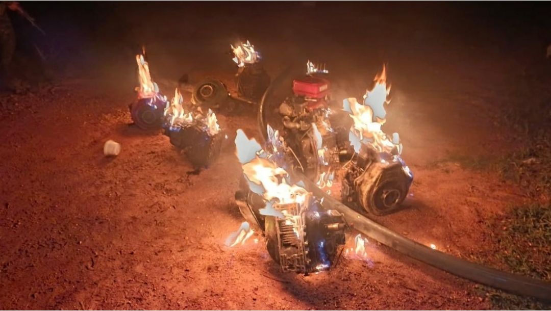 Imagen de Más de $1.000 millones en maquinaria inutilizada en ofensiva contra minería ilícita