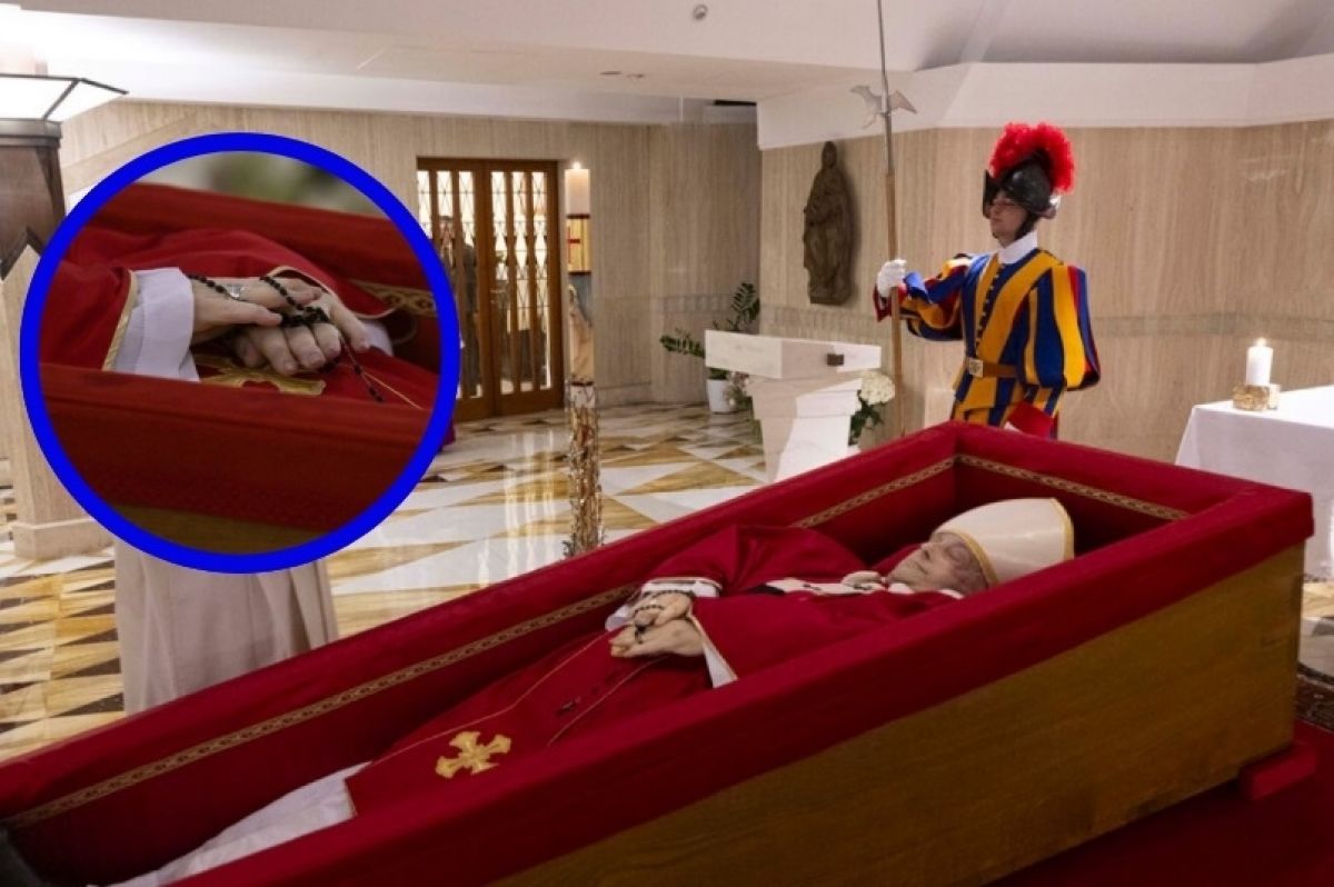 El Vaticano revela las primeras imágenes del féretro del Papa Francisco