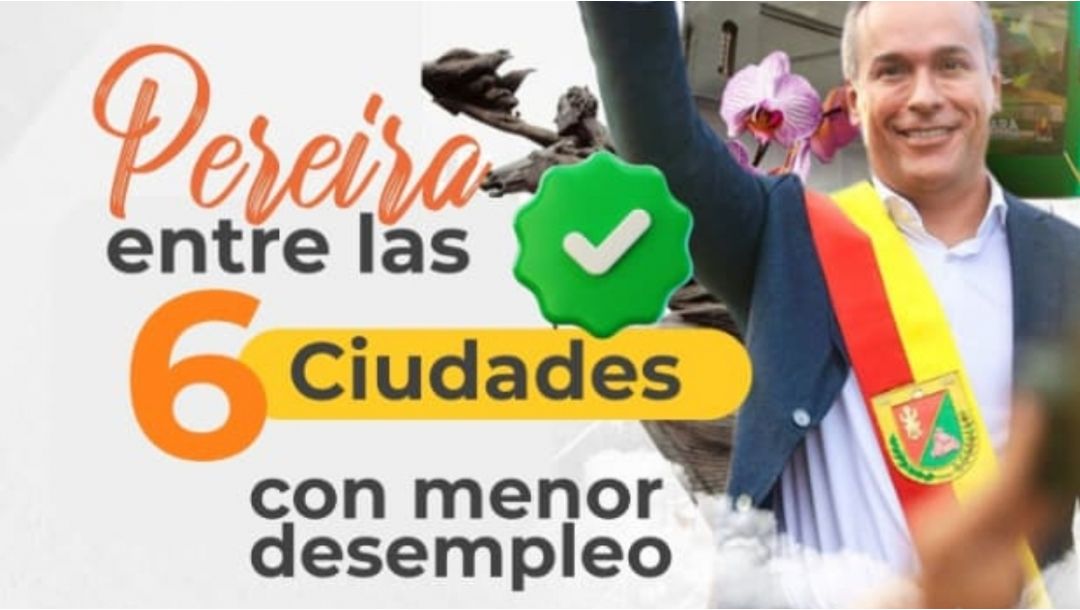 Imagen de Pereira y su área metropolitana, es la sexta ciudad del país con menor desempleo de Colombia