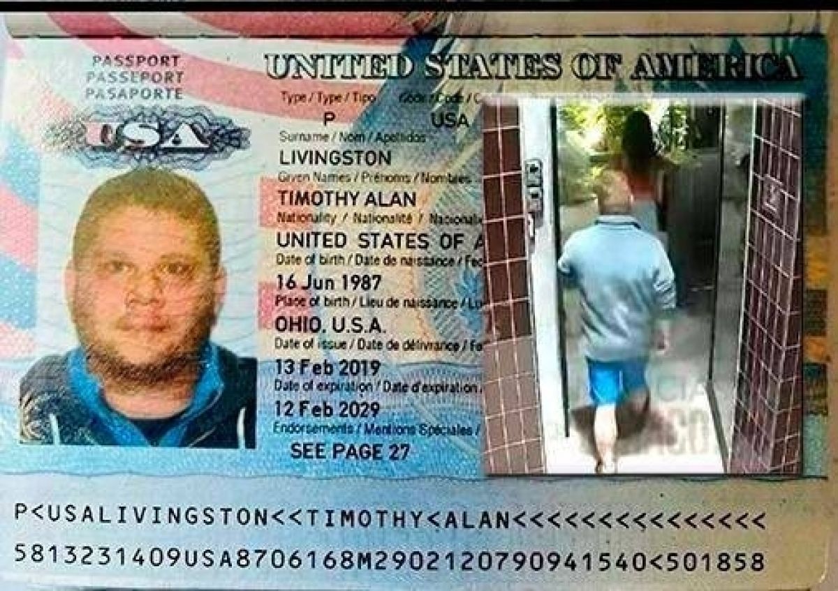 Circular azul emitida por Interpol contra Timothy Alan Livingston por caso en hotel de Medellín