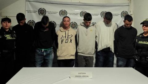 Asegurados seis presuntos integrantes de red de microtráfico en Santuario, Risaralda