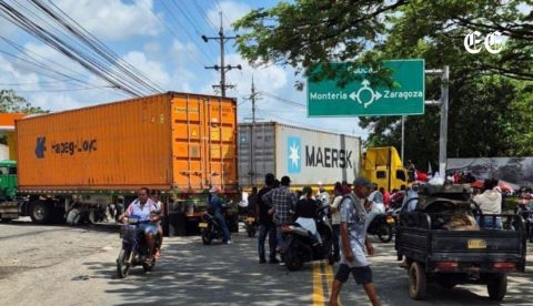 Paro minero en Bajo Cauca completa nueve días con bloqueos y disturbios