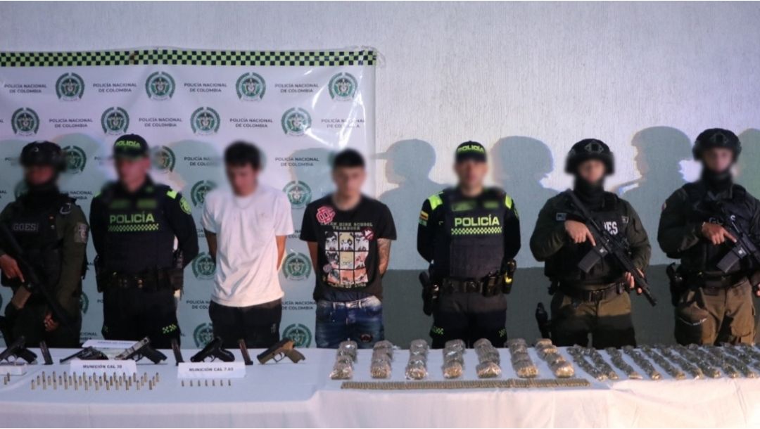 Imagen de Operación “Bombay” deja dos capturados y arsenal incautado en Dosquebradas
