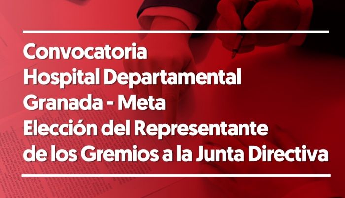 Convocatoria Hospital Departamental de Granada-Meta 