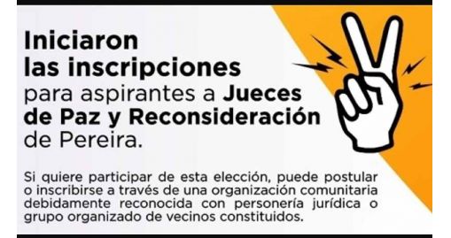 Lista de elegibles. Proceso Jueces de Paz y de Reconsideración